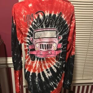 Simply Southern Red and Black Graphic Long Sleeve